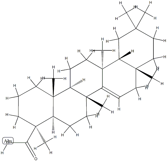 D-Friedo-5α-olean-14-en-24-oic acid 结构式