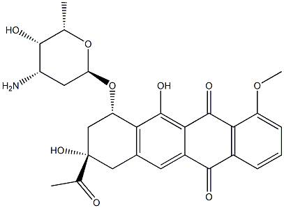 11-deoxydaunomycin Structure