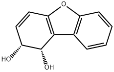 1,2-Dibenzofurandiol, 1,2-dihydro-, (1R,2S)-rel- (9CI) Struktur