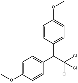 2,2-Bis(p-methoxyphenol)-1,1,1 -trich loroethane Struktur