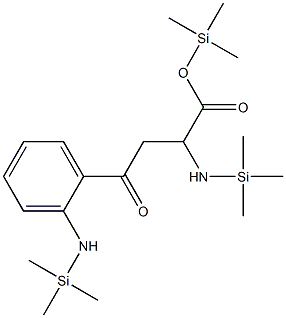 γ-Oxo-α,2-bis[(trimethylsilyl)amino]benzenebutyric acid trimethylsilyl ester Struktur