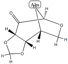 1,6-Anhydro-3-O,4-O-methylene-β-D-lyxo-hexopyranose-2-ulose Structure