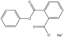 1,2-Benzenedicarboxylic acid 1-phenyl 2-sodium salt Struktur