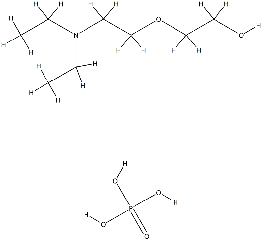 Phosphoric acid, C12-15-alkyl esters, compds. with polyethylene glycol mono[2-(diethylamino)ethyl] ether Structure