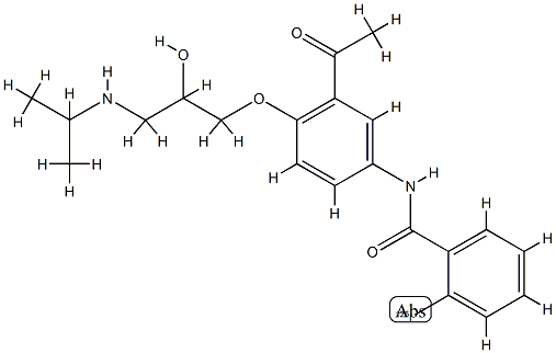 2-iodobenzoylacebutolol Structure