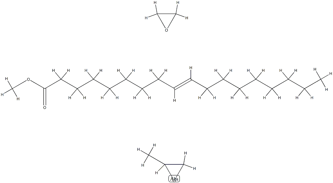 甲基环氧乙烷与环氧乙烷的(Z)-9-十八烯酸单酯甲醚聚合物 结构式