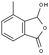1(3H)-Isobenzofuranone,3-hydroxy-4-methyl-(9CI) Struktur