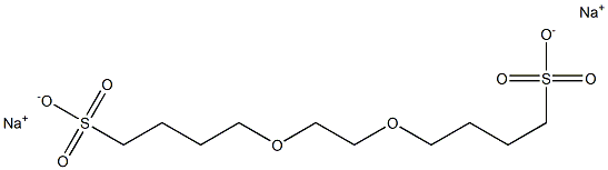 聚环氧乙烷-Α-(4-磺基丁基)-Ω-(4-磺基丁氧基)二钠盐 结构式