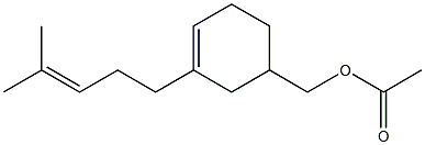 3(或4)-(4-甲基-3-戊烯基)-3-环己烯-1-甲醇乙酸酯, 72403-67-9, 结构式
