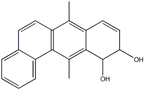 7,12-dimethylbenz(a)anthracene-10,11-dihydrodiol 结构式