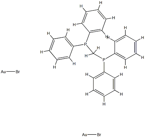 dppm(AuBr)2 Struktur