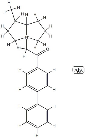 N-4-phenylphenacylheliotridanium Structure