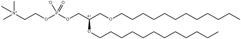1,2-di-0-dodecyl-sn-glycero-3-phosphocholine Struktur