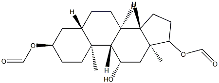 5α-Androstane-3α,11β,17β-triol 3,17-diformate Structure