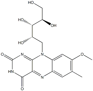 8-methoxyriboflavin Struktur