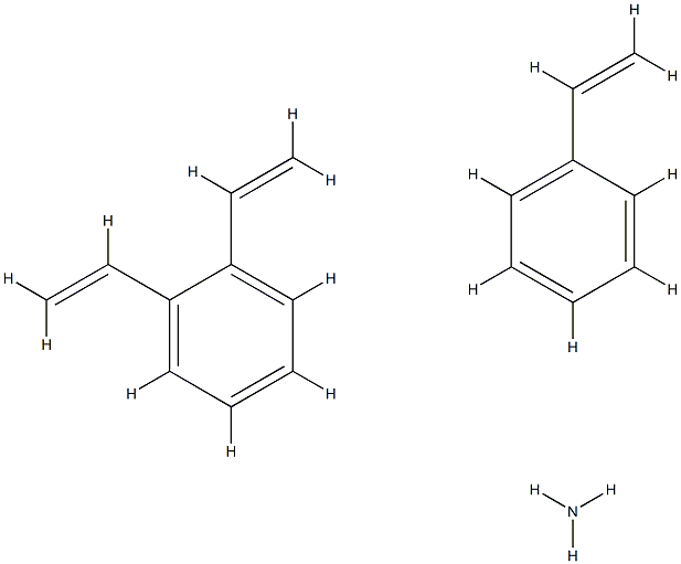 Styrene, divinylbenzene polymer, sulfonated, ammonium salt Structure