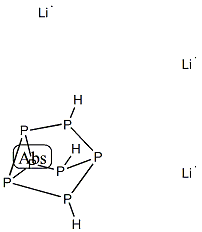 TRILITHIUMHEPTAPHOSPHIDE DIMETHOXYETHANE COMPLEX Struktur