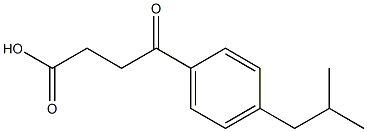 4-(4-isobutylphenyl)-4-oxobutanoic acid Structure
