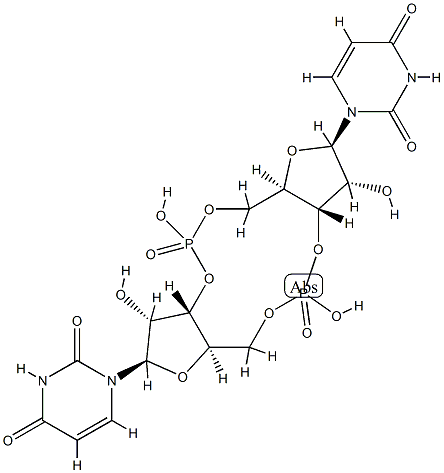 bis(3'-5')cyclic diuridine monophosphate Struktur