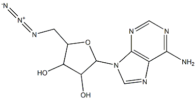 5'-叠氮基-5'-脱氧腺苷 结构式