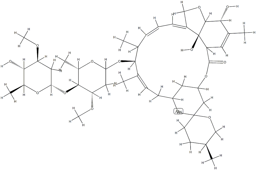 阿维菌素预混剂, 73989-17-0, 结构式