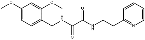 N1-2,4-二甲氧基苄基-N2-2-吡啶基乙基草酰胺, 745047-53-4, 结构式