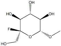 ba-D-Glucopyranoside, methyl 5-C-fluoro- (9CI) Struktur