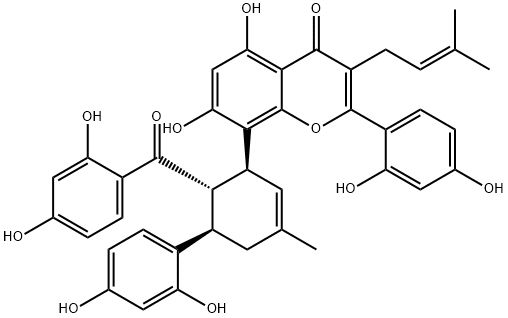 桑黄酮G 结构式