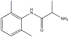 rac-(2R*)-N-(2,6-ジメチルフェニル)-2-アミノプロパンアミド 化学構造式