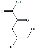 2-keto-3-deoxy-L-arabonate 结构式