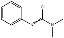 N,N-DIMETHYL-N''-PHENYLCARBAMIMIDIC CHLORIDE Structure