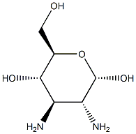 2,3-Diamino-2,3-dideoxy-β-D-glucopyranose Struktur