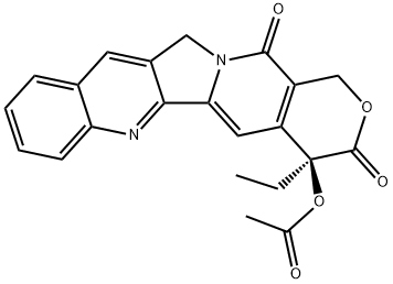 O-acetylcamptothecin Struktur