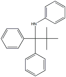 α-tert-ブチル-N,α-ジフェニルベンゼンメタンアミン 化学構造式