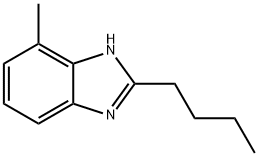 1H-Benzimidazole,2-butyl-4-methyl-(9CI) Struktur