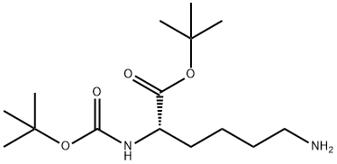 N2-叔丁氧羰基-L-赖氨酸叔丁酯, 7750-42-7, 结构式
