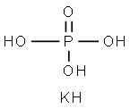 Potassium hydrogen phosphate(V) 结构式
