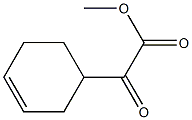 α-オキソ-(3-シクロヘキセニル)酢酸メチル 化学構造式