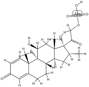 dexamethasone sulfate ester Structure