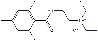 N-[2-(ジエチルアミノ)エチル]-2,4,6-トリメチルベンズアミド·塩酸塩 化学構造式