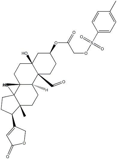 strophanthidin-3-tosyloxyacetate Structure