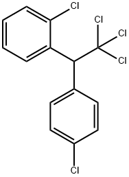1-(4-クロロフェニル)-1-(2-クロロフェニル)-2,2,2-トリクロロエタン 化学構造式