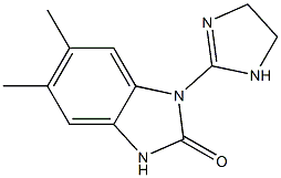 2H-Benzimidazol-2-one,1-(4,5-dihydro-1H-imidazol-2-yl)-1,3-dihydro-5,6-dimethyl-(9CI) Structure