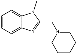 1H-Benzimidazole,1-methyl-2-(1-piperidinylmethyl)-(9CI) Structure