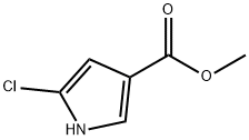 METHYL 5-CHLOROPYRROLE-3-CARBOXYLATE, 79600-76-3, 结构式