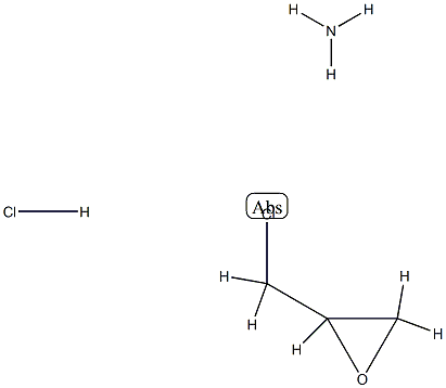 Oxirane, (chloromethyl)-, polymer with ammonia, hydrochloride Struktur