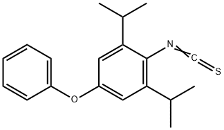 4-苯氧基-2,6-二异丙基苯硫代异氰酸酯 结构式