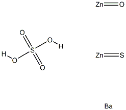 Sulfuric acid,compounds,barium salt,mixt. with zinc oxide and zinc sulfide Structure