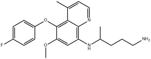 4-methyl-5-(4-fluorophenoxy)primaquine|N4- [5-(4-氟苯氧基)-6-甲氧基-4-甲基-8-喹啉基] -1,4-戊二胺