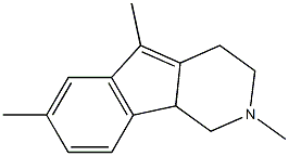 1H-Indeno[1,2-c]pyridine,2,3,4,9b-tetrahydro-2,5,7-trimethyl-(8CI) Structure